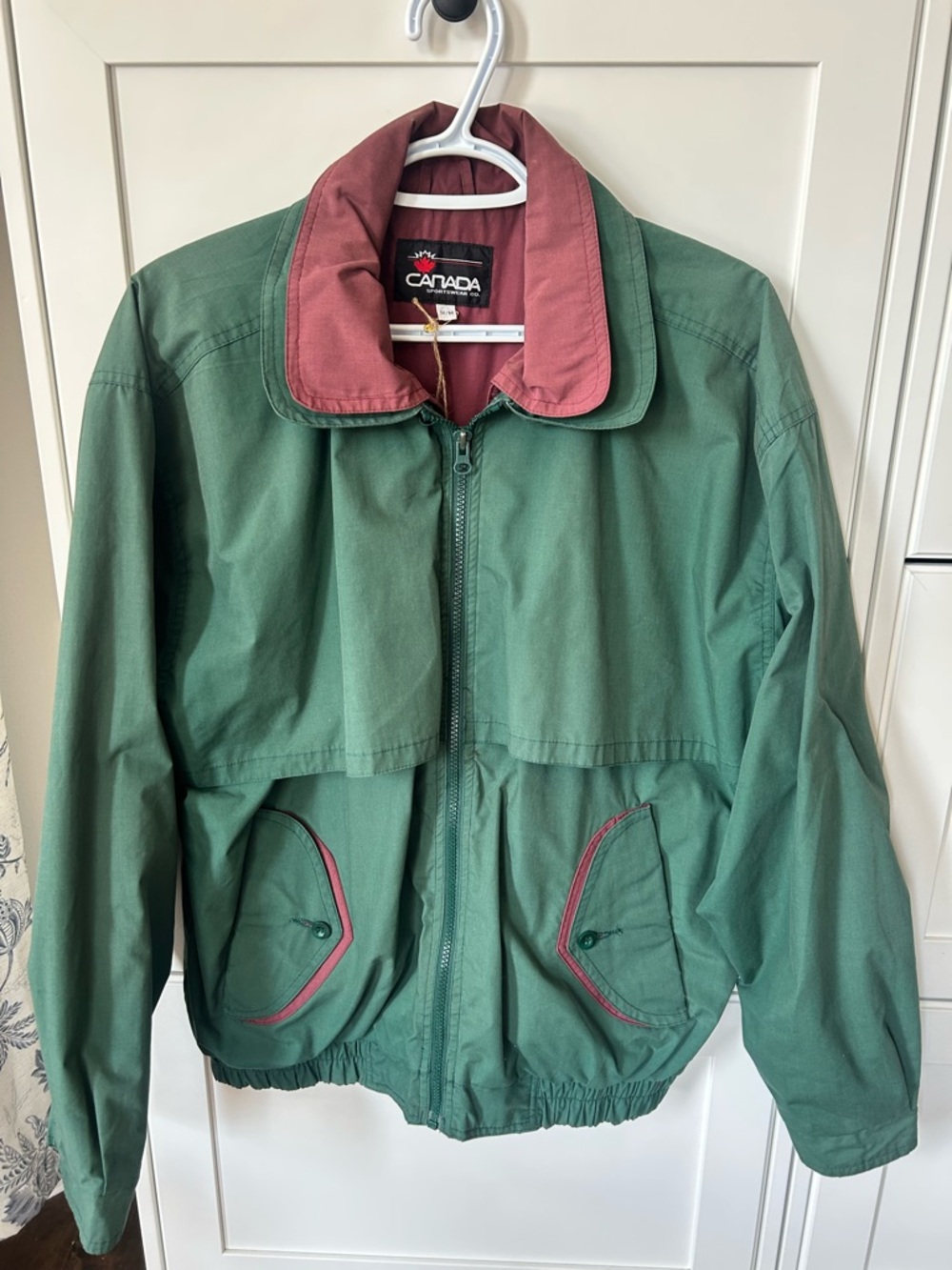 Canada Sportswear Co Green Lightweight Jacket Medium Vintage Coastal Cottagecore - Picture 14 of 14